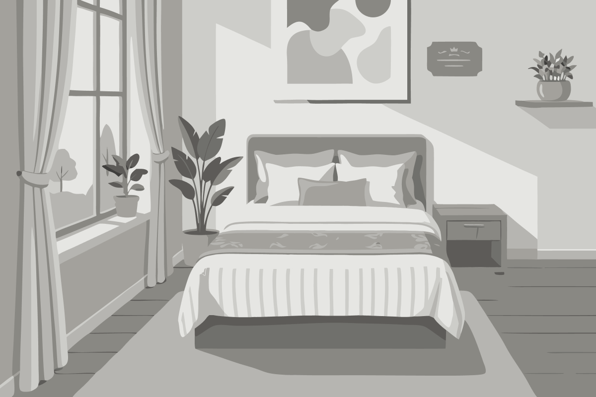 Classic Kamer met Queensize Bed